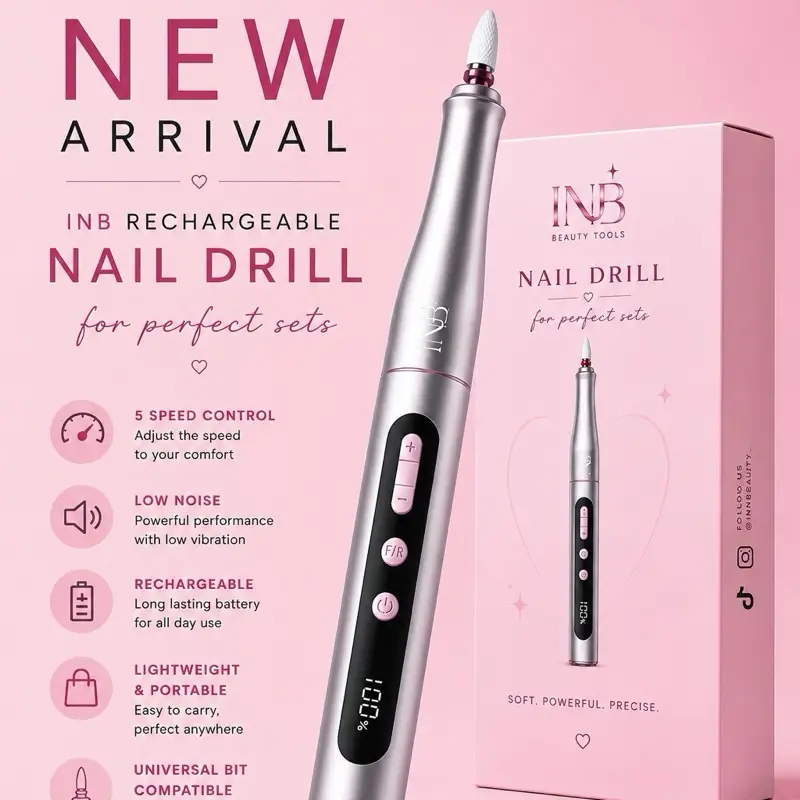 INB Rechargeable Nail Drill Silver