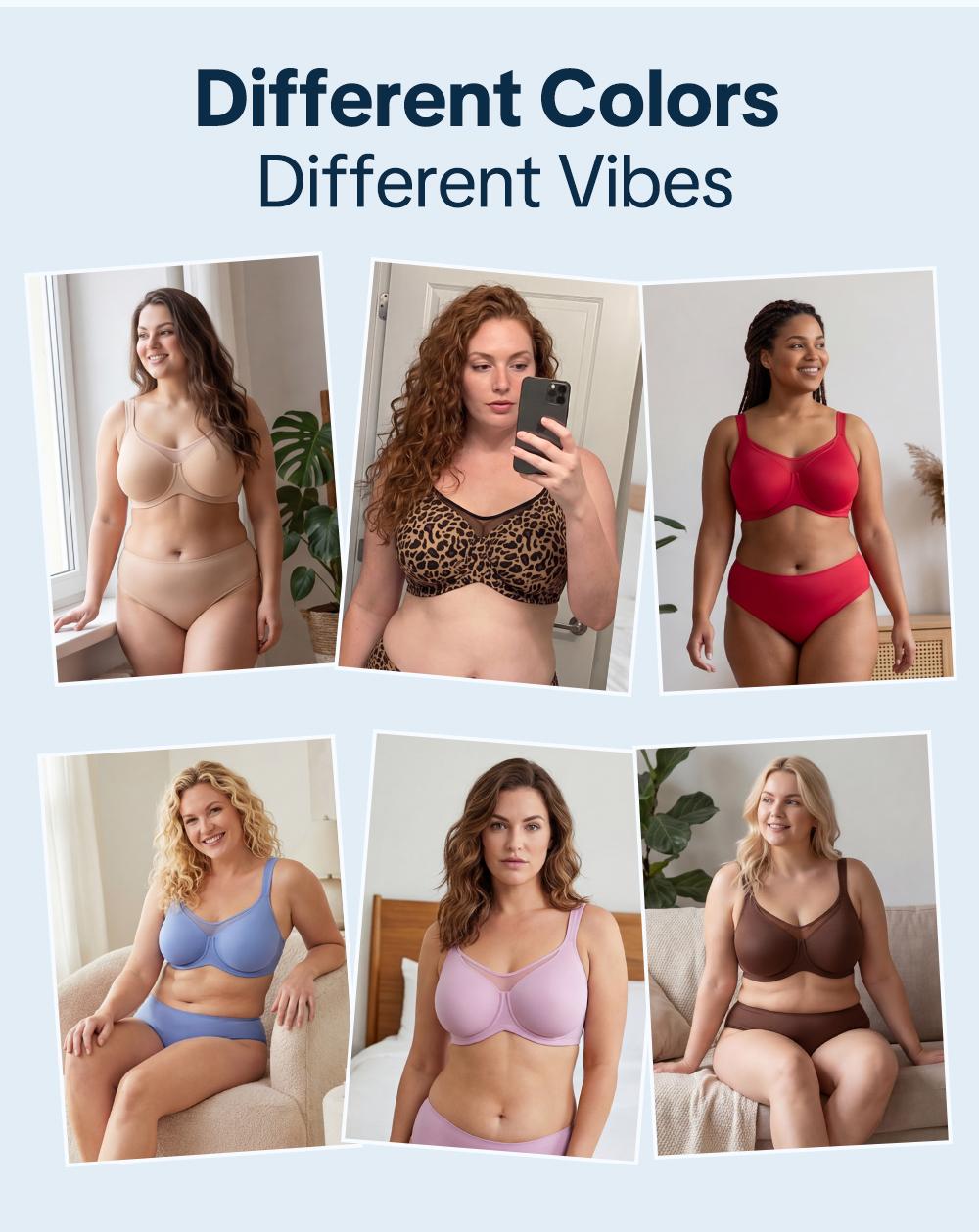 HSIA Cool Cardi Comfort Plus Size Bra Ice Silk Bra Underwire Smoothing Seamless Soft Fabric Wide Adjustable Strap Full Coverage Unlined Minimizer T-shirt Bra HSIA Cool Cardi Comfort Plus Size Bra Ice Silk Bra Underwire Smoothing Seamless Soft Fabric Wide Adjustable Strap Full Coverage Unlined Minimizer T-shirt Bra