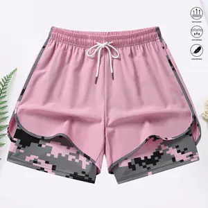 Women's casual athletic pants with lining, drawstring, elastic waistband, suitable for everyday workouts and leisure wear