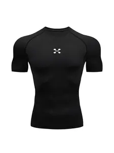 Compression T Shirt Men Summer Sportswear Running T-shirt Elastic Quick Dry Sport Tops Tee Athletic Gym Workout Shirts Men