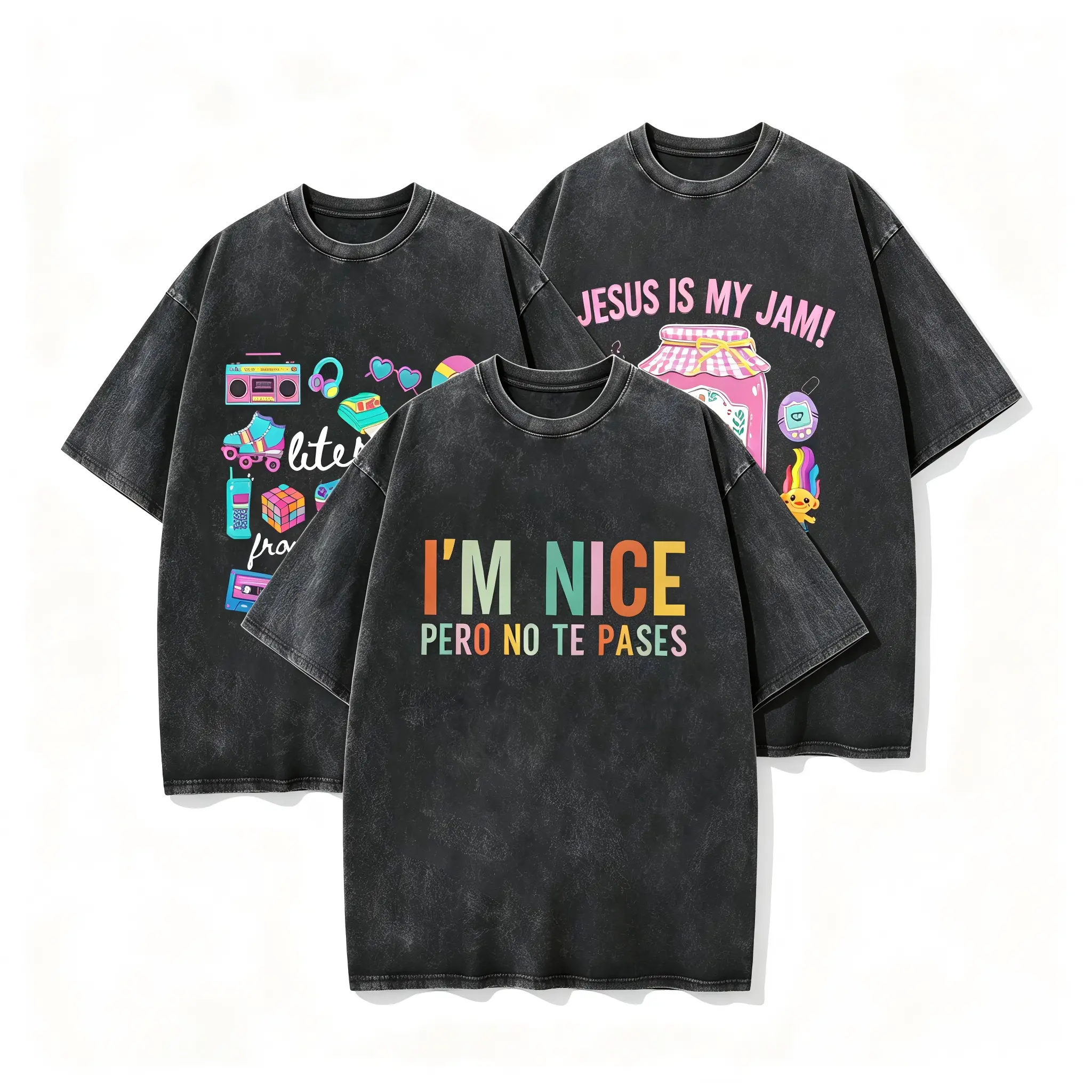 3Pcs I'm Nice Pero No Te Pases Shirt Mexican Shirt Women Mexico Shirt Latina Shirt Spanish Shirt Mexicana Shirt Puerto Rico Shirt