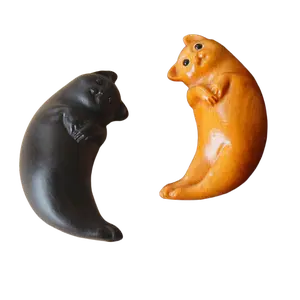 Cute Yin-Yang Cat Cup Eastern Mystic Divination, Wish Offering, Divine Answer Gift for Couples