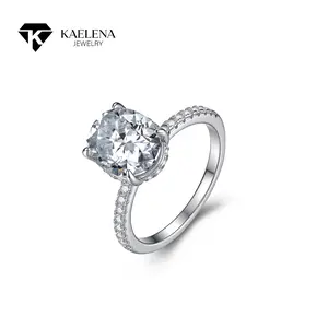 Kaelena Oval Cut 1-3CT Lab-Grown Moissanite Engagement Ring in S925 Sterling Silver  Perfect Mother's Day, Valentine's Day, Anniversary & Birthday Gift for Her