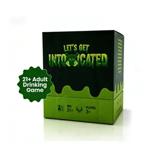 Let's Get Intoxicated 150 Card Adult Drinking Game for Parties Bachelorette 21st Birthdays Game Nights Unique Durable Cards Fun Hilarious Dares