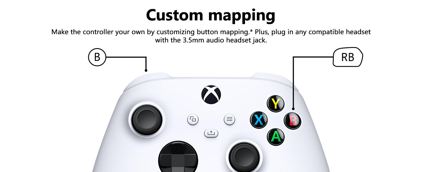 Xbox Wireless Controller - White - Works with Xbox consoles • Windows PC • iOS & Android