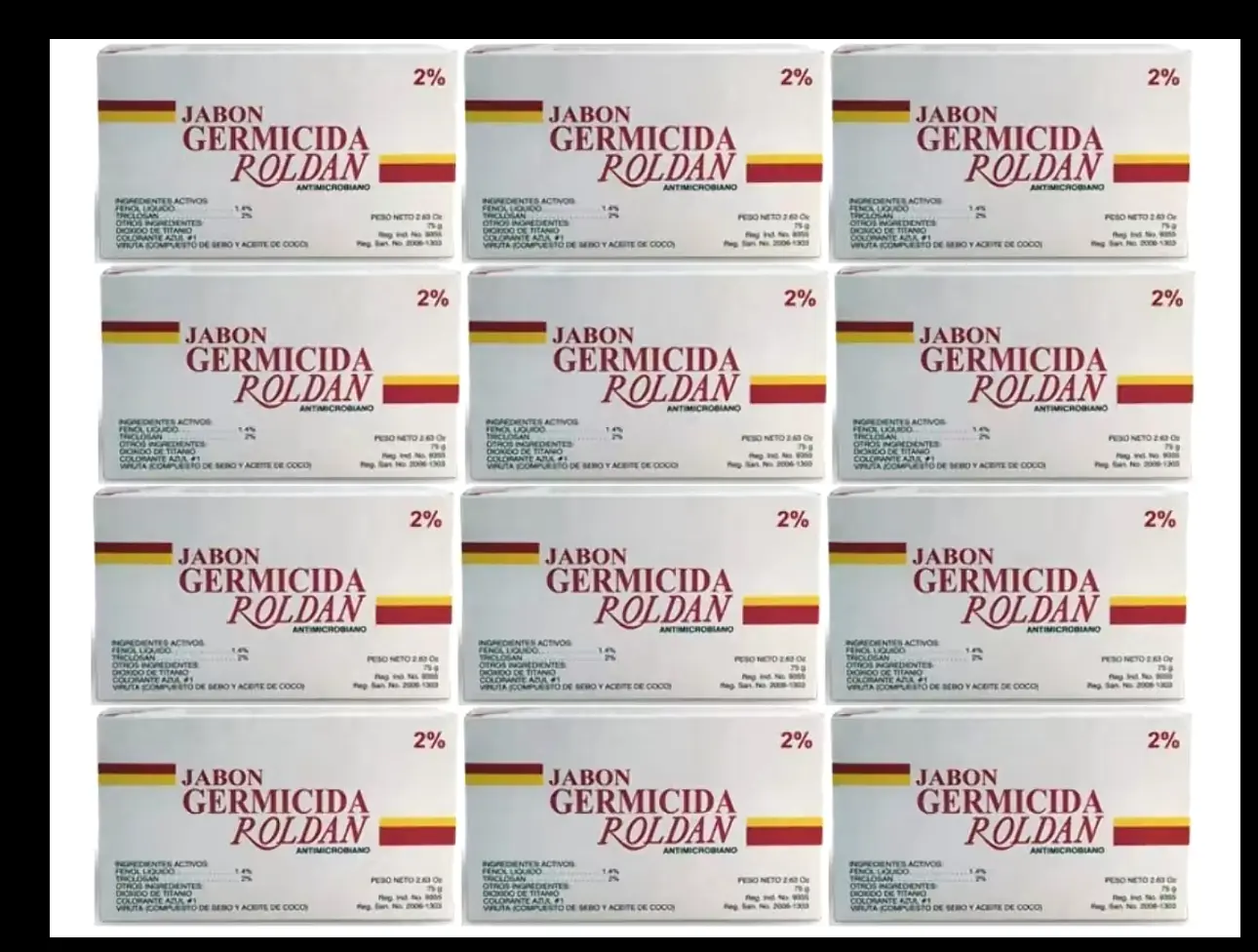 6 soap  germicida roldan antimicrobial soap 7oz  %2 Antibacterial Daily