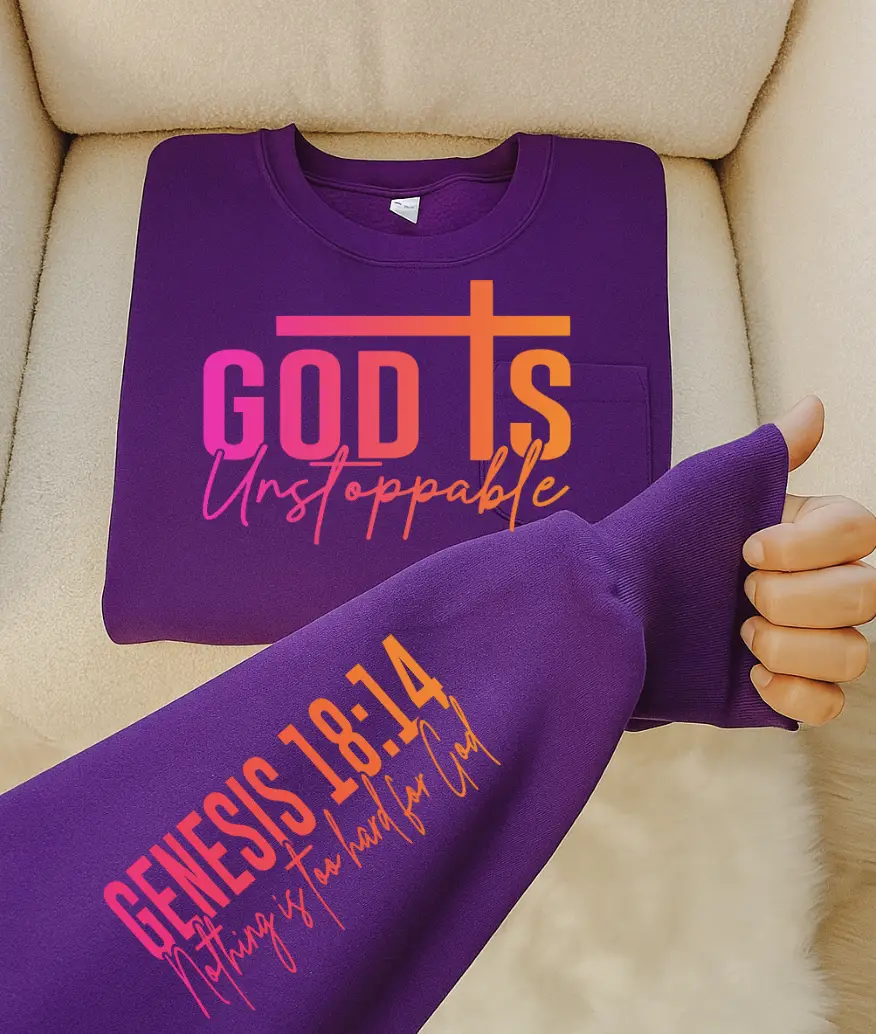 God is Unstoppable DTF Transfer Hat Print , heat transfers