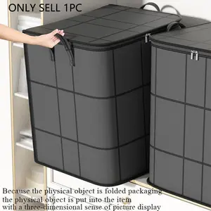 Large Capacity Foldable Storage Bags for Clothes and Quilts - Durable, Dustproof, and Aesthetic Organizer Solution, Perfect for Home or Dorm Use, Moving, and Seasonal Storage, Moving Bag|Decorative Storage|Durable Organizer, Clothes Organizer Storage, Und