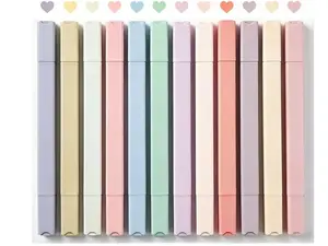12Pcs Aesthetic Cute Highlighters Bible Pastel Highlighter And Pens Assorted Colors For Office Journaling Supplies