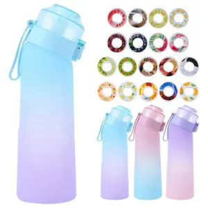 650ml Flavored Water Bottle Sports Alr Up Drinking Bottle 3 Fruit Fragrance Pods Water Cup Outdoor Sports Drink Water Bottle Reusable Water Bottles