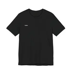 TORN Signature T-Shirt - Unisex Menswear Short-Sleeve Round Neck Solid Streetwear Tee, Casual Everyday Tshirt Top