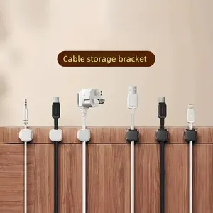Cable Organizer, 3 Counts Multifunctional Magnetic Cable Holder, Cable Management Clip, Cable Organizer for Home and Office Use, Desk Accessories, Home Decor, Work Organizer