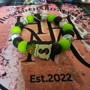 Silicone Beaded Wristlet