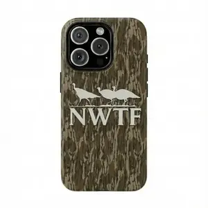Wild Turkey NWTF Camo Phone Case, Bottomland Bark Hunter Aesthetic Cover, National Wild Turkey Federation Graphic iPhone Shell For Iphone 17 Promax 16 Pro 15 14 12 11