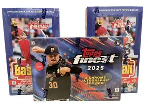 Baseball 368 -2025 TOPPS FINEST MLB HOBBY BOX 2X HERITAGE 2026 MLB HOBBY BOX