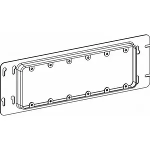Orbit 3/4" Raised, 6-Gang Switch Box Device Ring