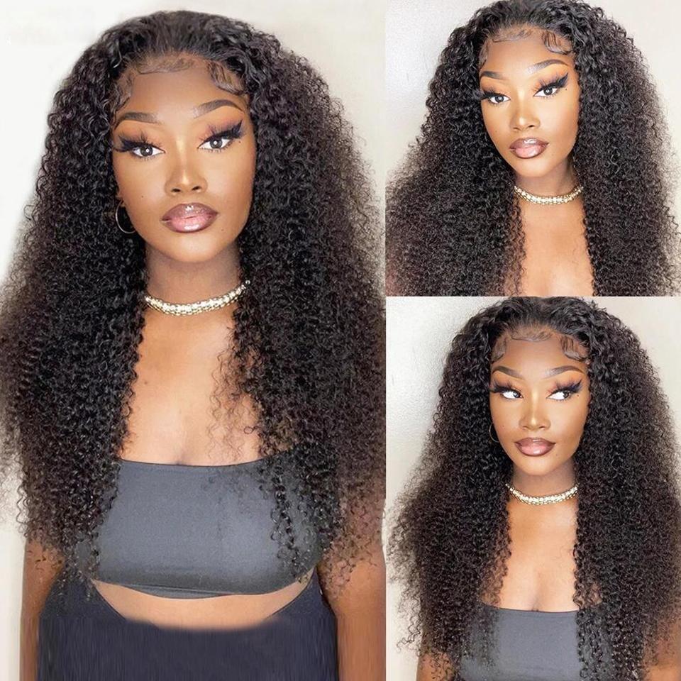 FORGIRL FOREVER Afro Curly Wigs 7x5 Bleached Knots Pre Cut Kinky Curly Wear Go Glueless Wig Preplucked 13x4 Human Hair Lace Frontal Wigs #TikTokShopBacktoSchool