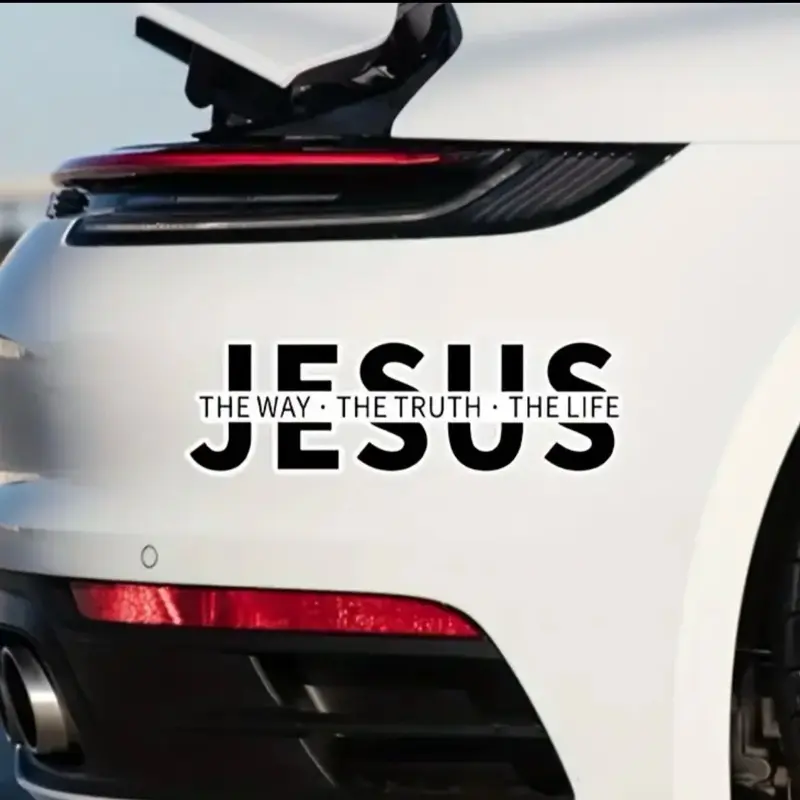 JESUS Christ Car Sticker Waterproof Decal, Can Be Used for Vehicle Decoration, Laptop, Motorcycle, Luggage etc