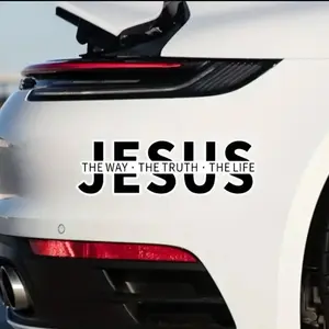 JESUS Christ Car Sticker Waterproof Decal, Can Be Used for Vehicle Decoration, Laptop, Motorcycle, Luggage etc