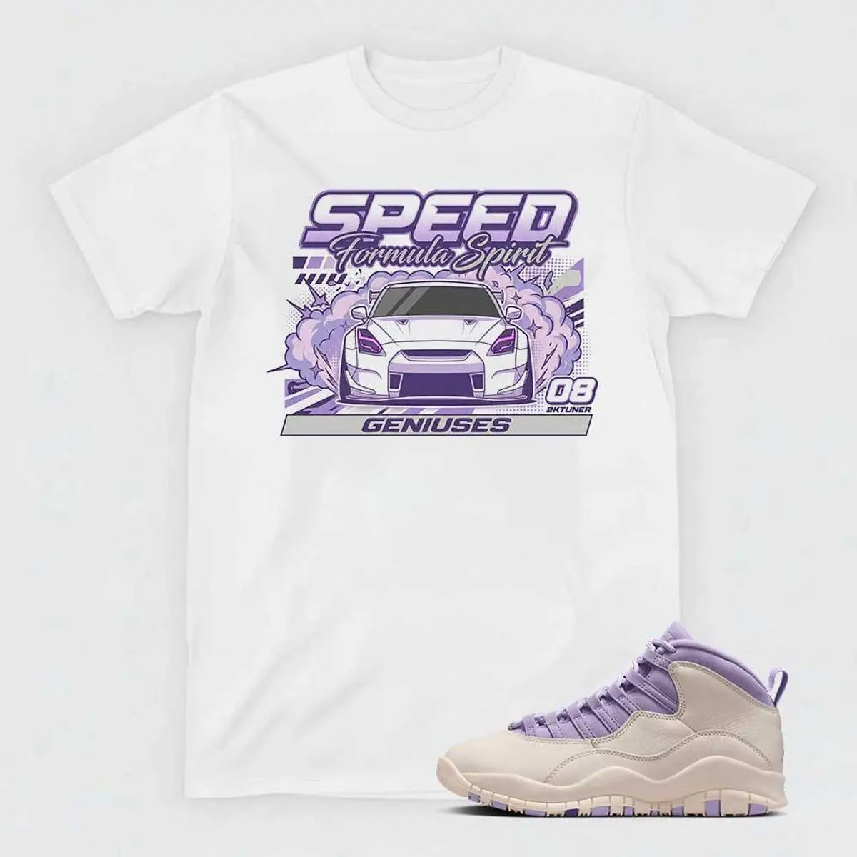 AJ10 Hydrangeas Sneaker Matching Shirt, Car Streetwear, Speed Shirt