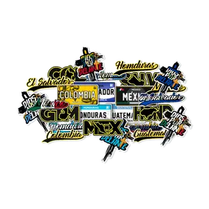 Stickers of Latin American Countries – Choose Your Country with Pride! Decor Decorative