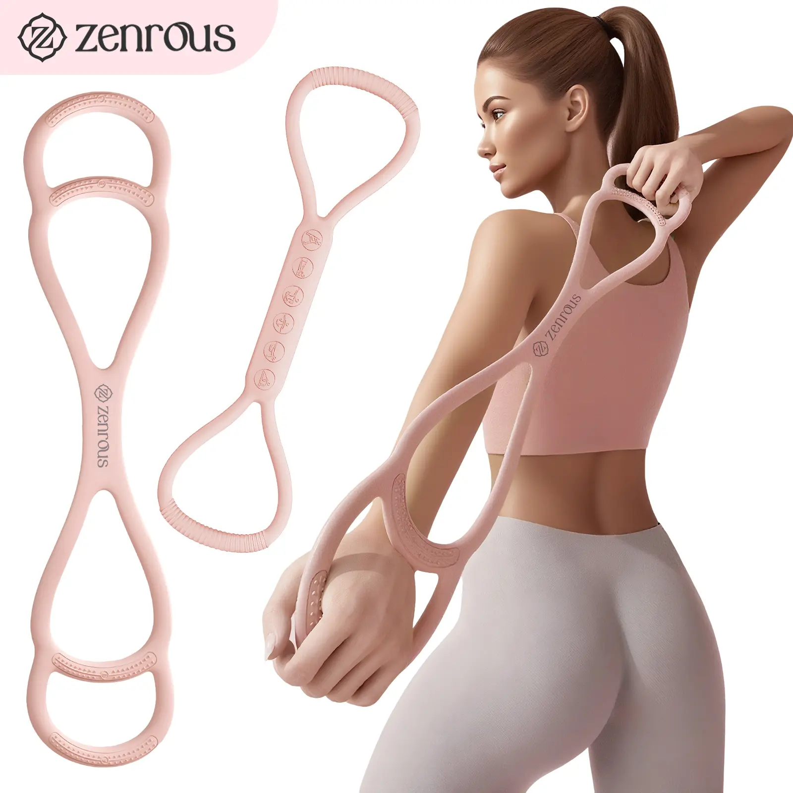 Mother's Day 2.0 ZENROUS Upgraded Version, 8 Exercise Bands, 15