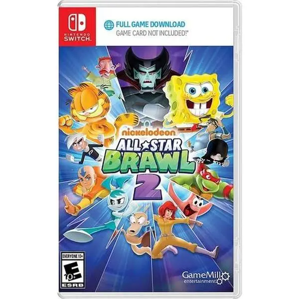Nintendo Switch Nickelodeon All-Star Brawls 2 Video Game - Code in Box, Includes Spongebob, Tom Characters [Gaming & Consoles]