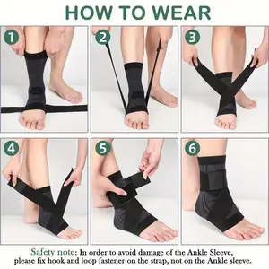 Adjustable Compression Ankle Brace for Women and Men provides customizable tightness and targeted support to stabilize your ankle, reduce strain, and help prevent injuries during daily movement and active use