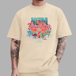 Viral Vintage Final Four 1995 Seattle Tee - College Basketball Graphic Shirt - 90s Streetwear Aesthetic - Unisex Trend USA - Gift for Sports Fans