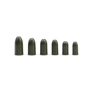 Fish-Field Tungsten round cone Shaped Fishing Weight quantity varies - Pumpkin Green color Bass Flipping Crappie Panfish trout fish