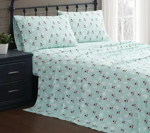 Truly Soft Snowman Wonderland Full Flannel Sheet Set