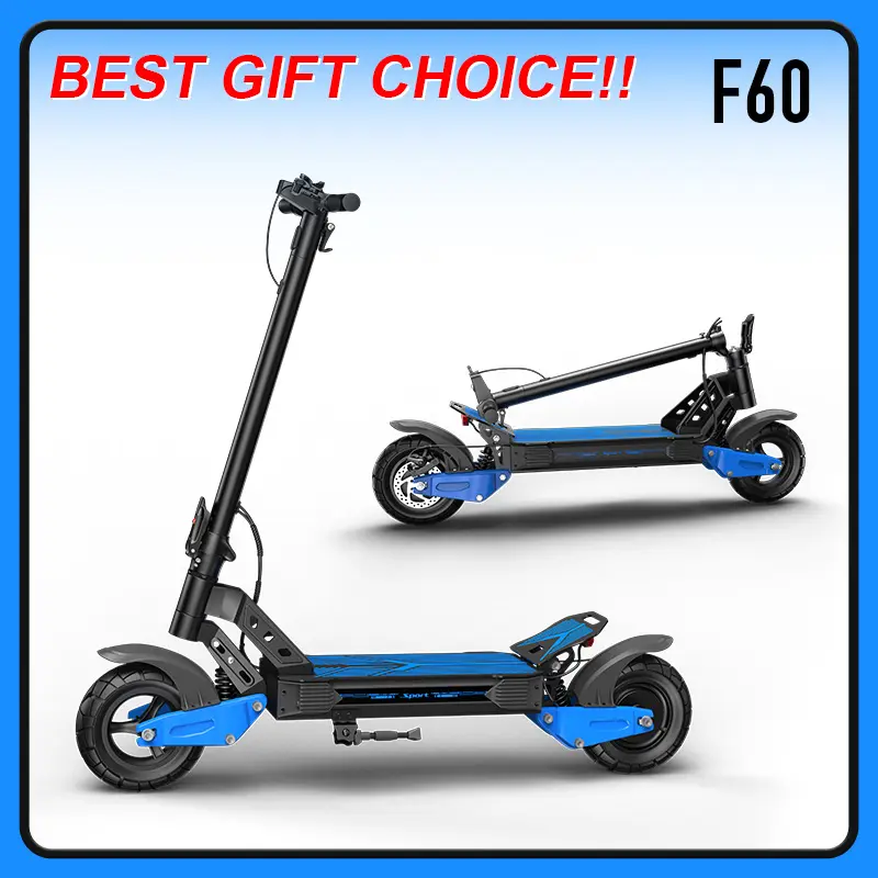 Christmas gift electric scooter with 2000W peak LED screen, dual suspension design, maximum load capacity of 330 pounds, commuter scooter