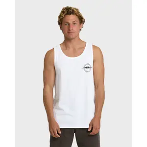 Hollow Diamond Tank - White
