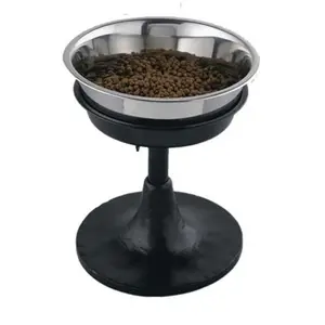 212 MAIN 3 Qt Adjustable Barstool Diner - Feeder with Iron Frame, Height-Adjust Function, Bloat-Reducing Design for Home Kitchen Fixtures
