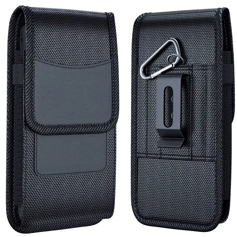 Heavy-Duty Tactical Mobile Phone Holster with Card Holder, Belt Clip for Phones & Electronics Accessories