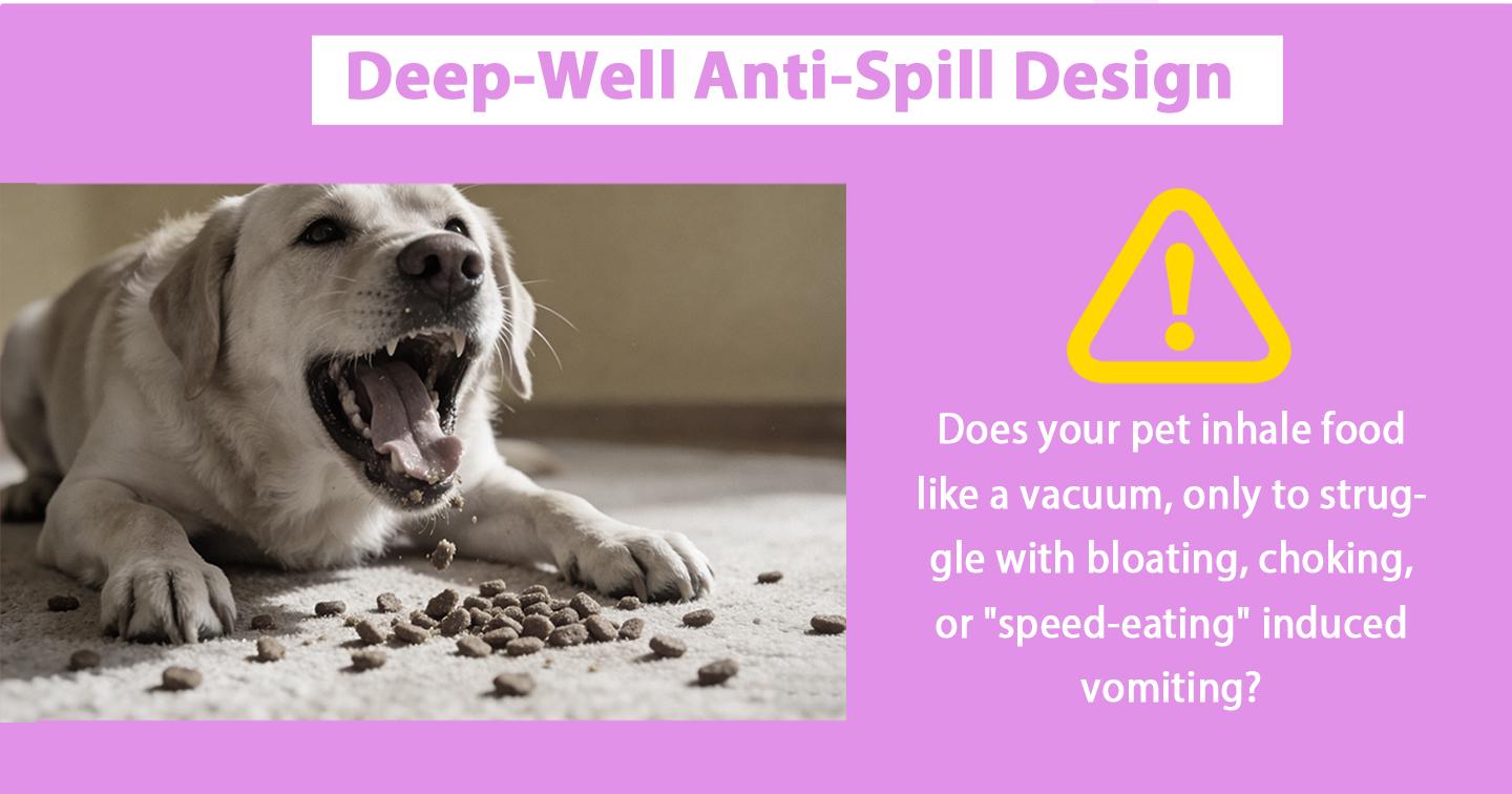 BOMUU Slow Feeder Dog Bowl, Anti-Choke, Lickmat, Solves, Dog Anxiety, post-op nutrition, Boosts , DogGutHealth, 360° Rotating Roller, For Fast Eaters ,6.4 oz Capacity