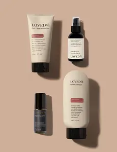 Loved01 Daily Love Set | Fresh Floral 4-Step Ritual for Brightening & Hydration with Cream Cleanser, Brightening Serum, Face + Body Moisturizer & Oil