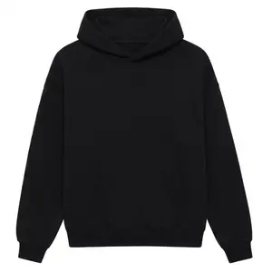 Black Hoodie Unisex Gorpcore Style Y2K Aesthetic Oversized Sweatshirt