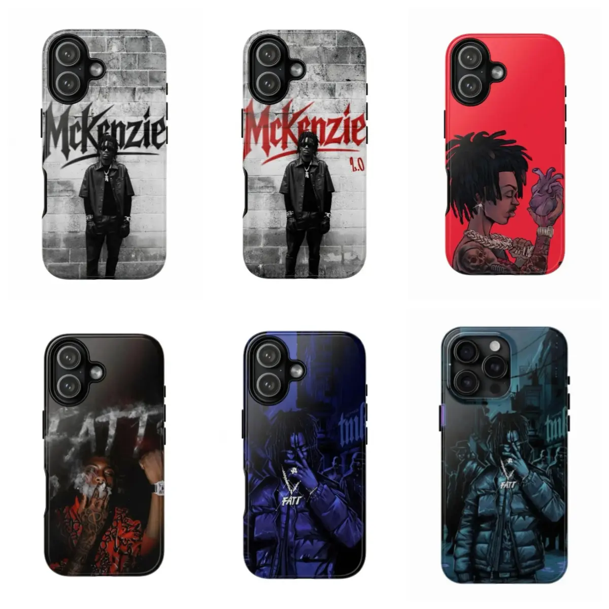 FattMack Untreated Trauma Rap Art Album Waterproof Smartphone Case - Protective Handheld Casing Cover for iPhone 2/13/14/15/16/17 Pro/Pro Max/Plus, Durable Accessory, Holiday Gift for Friends