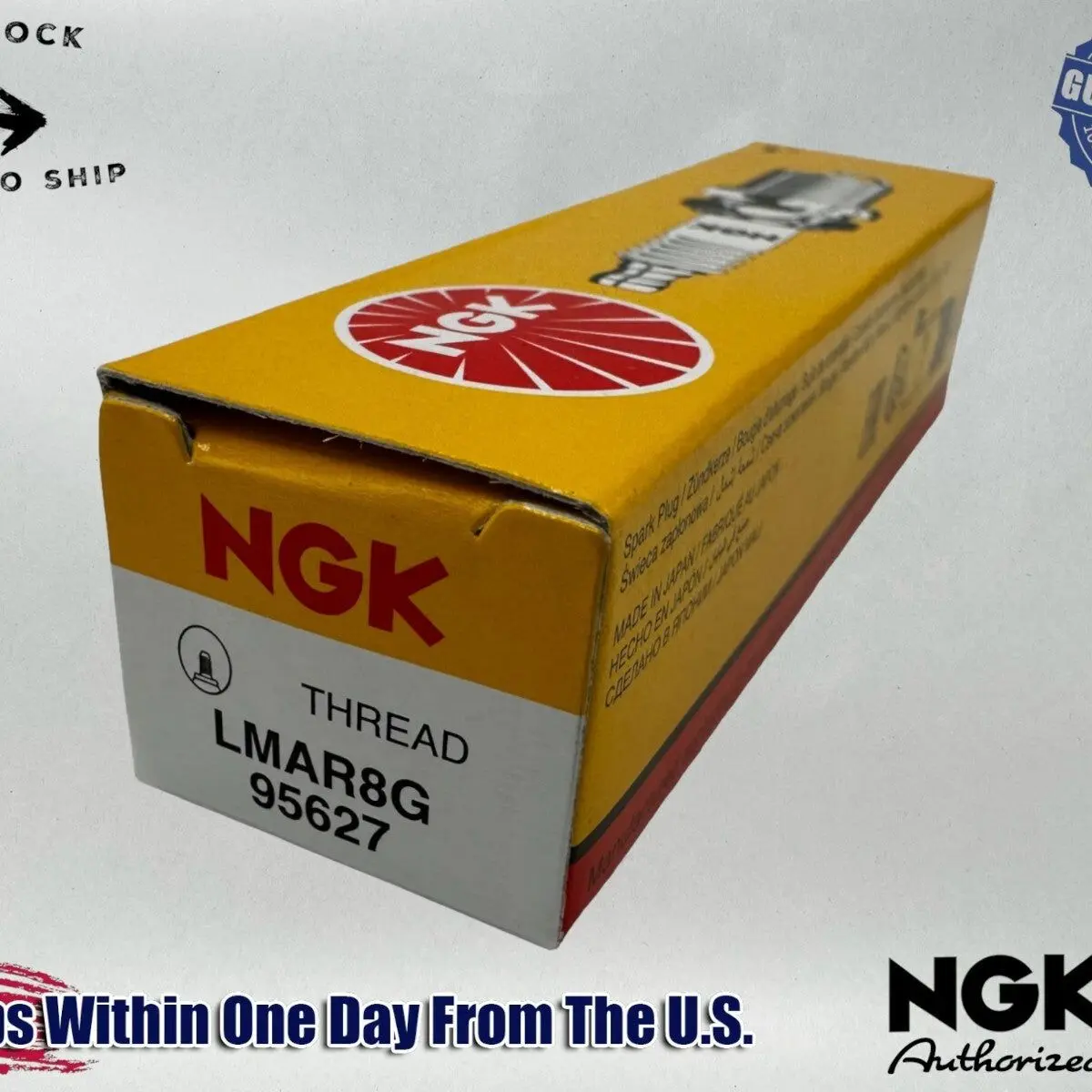 NGK Genuine OEM Authentic Spark Plug LMAR8G
