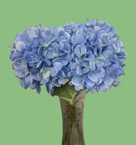 Artificial Hydrangea Flower in Elegant Purple Tone 18 Inches Tall Home Decor Gift Present for Any Room No Maintenance Required