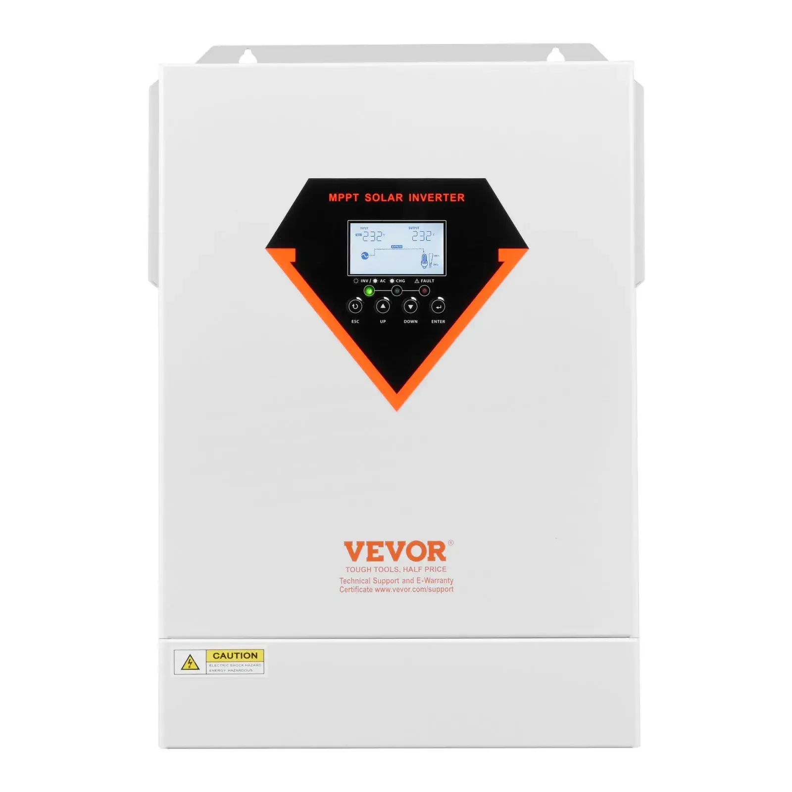 【Summerfinds】VEVOR Hybrid Solar Inverter, 6000W, All in One Pure Sine Wave Power Inverter Charger, 48V DC to 220/230V AC, with Built-in 120A MPPT Solar Controller, for Off-Grid System Lead Acid Lithium Battery