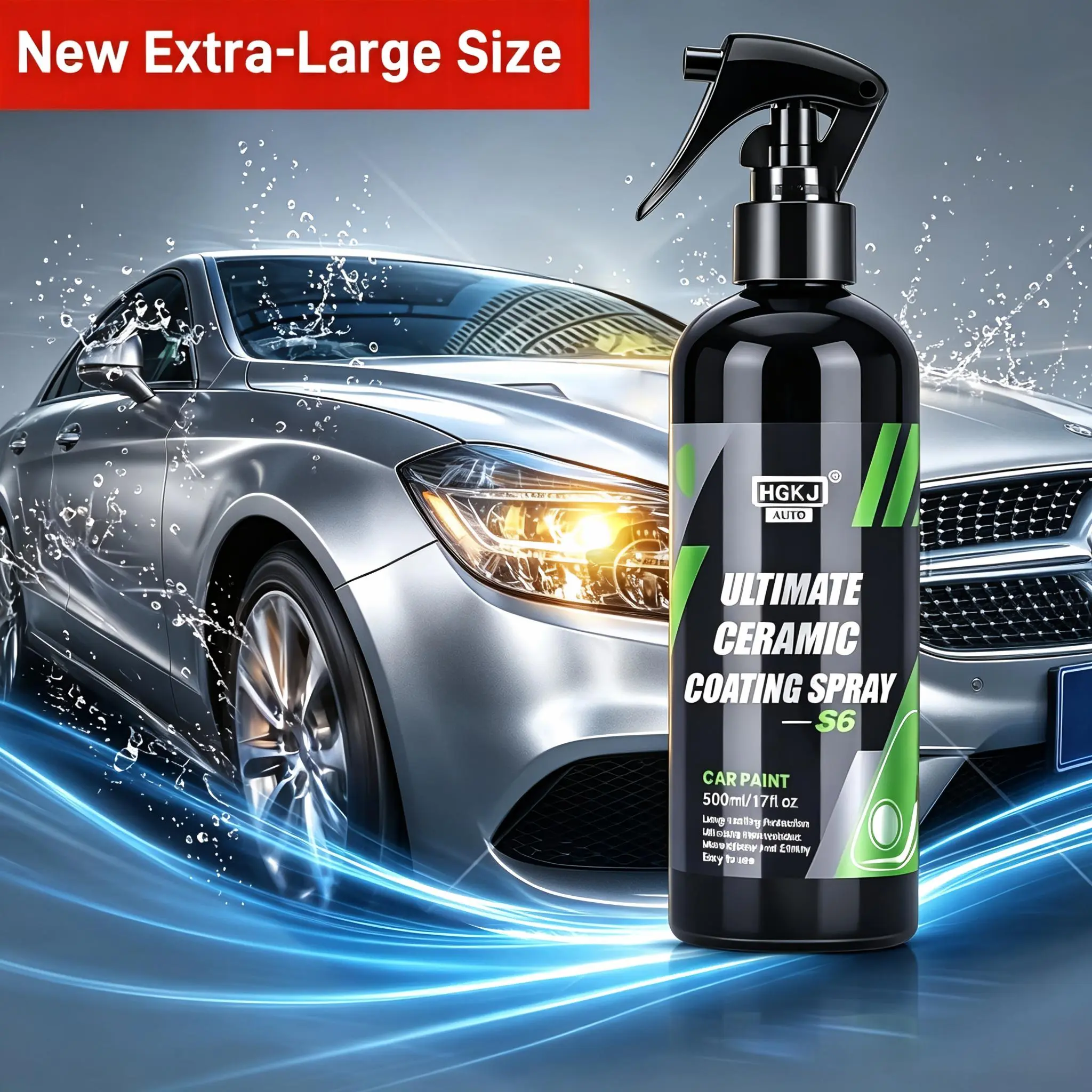 Car Paint Coating Spray, Multi-Purpose Paint Coating Restorer, Ceramic Car Paint Coating Spray, Fast-Acting Paint Coating Spray, The Perfect Car Wash Accessory
