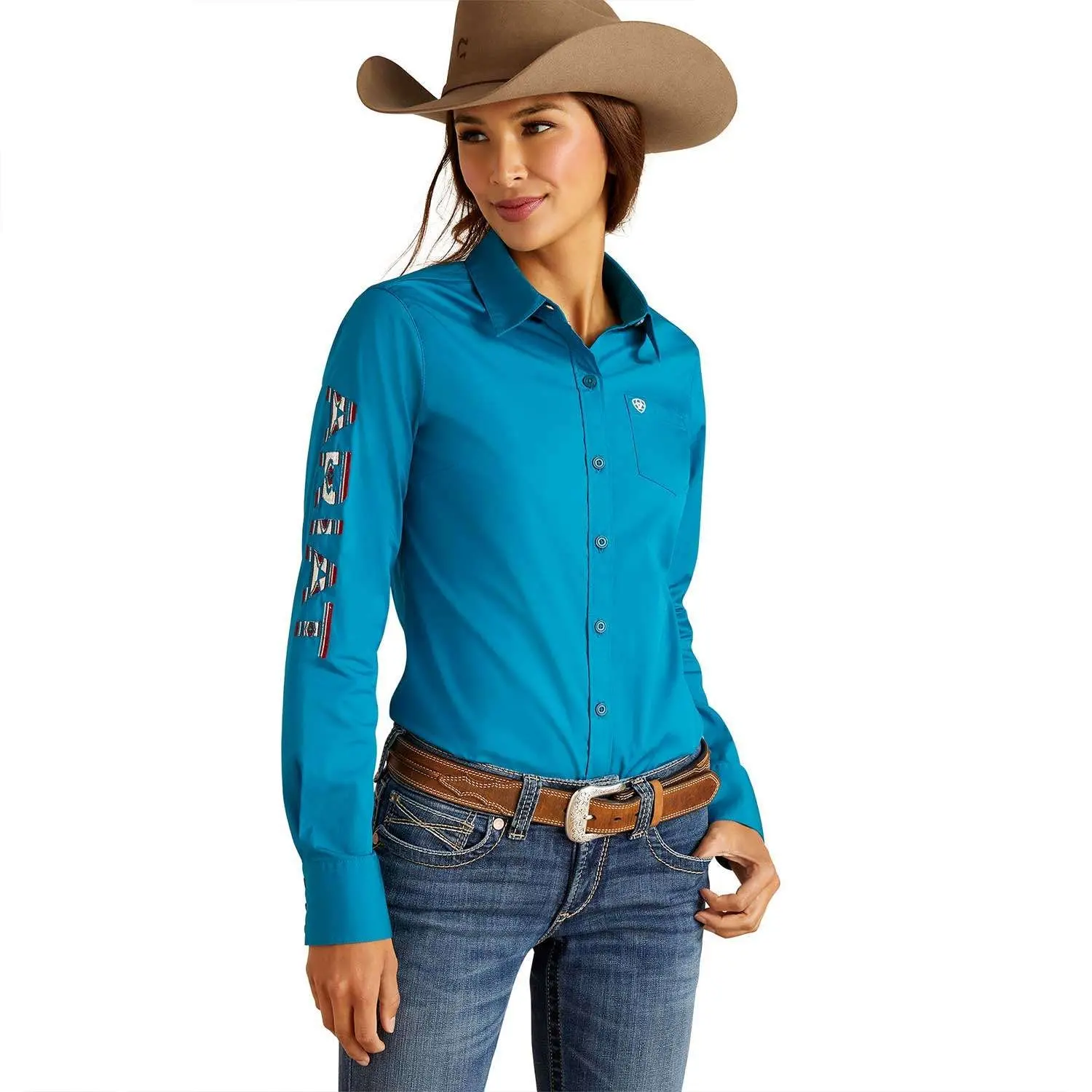 Ariat Camisa Dama Kirby Azul 10046562