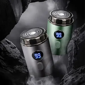 Mini Electric Shaver for Men IPX7 Waterproof, Ultra-Thin 3D Floating Blades, 60min Runtime, Fast Type-C Charging, Cordless Portable Travel Razor, Wet & Dry Use