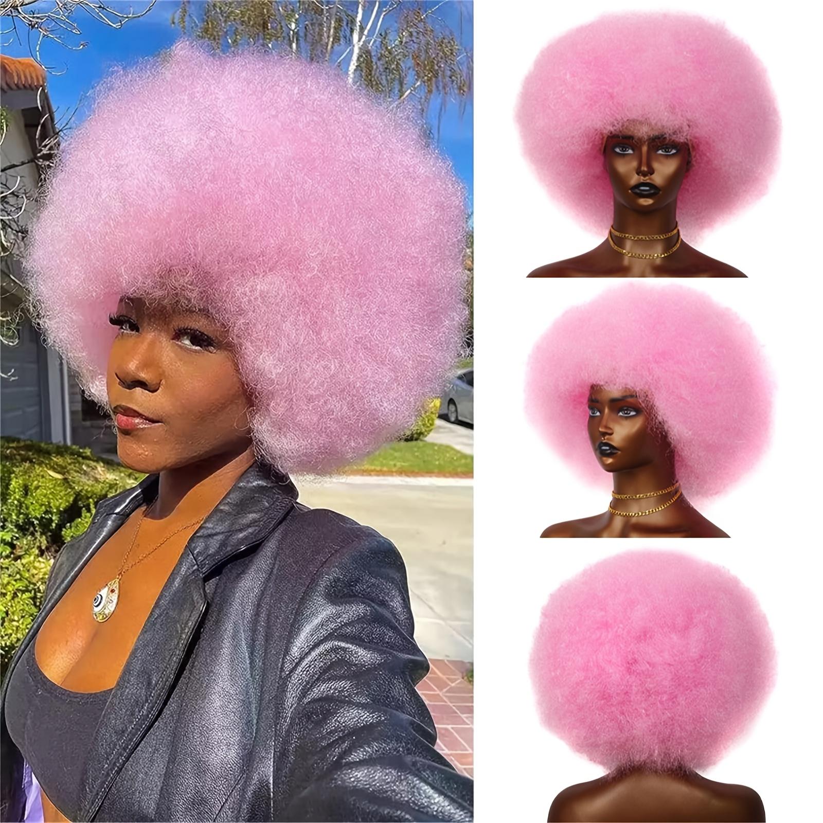 A Vintage 70S Afro-Style Curly Wig with Density, Featuring a Soft And Full Fluffy Look, Perfect for Parties And Cosplay