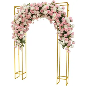 Double Wedding Arch Backdrop Stand,5.91x7.87ft Wedding ,Square Metal Balloon Arch Stand,Garden Arbor Frame for Wedding Birthday ()