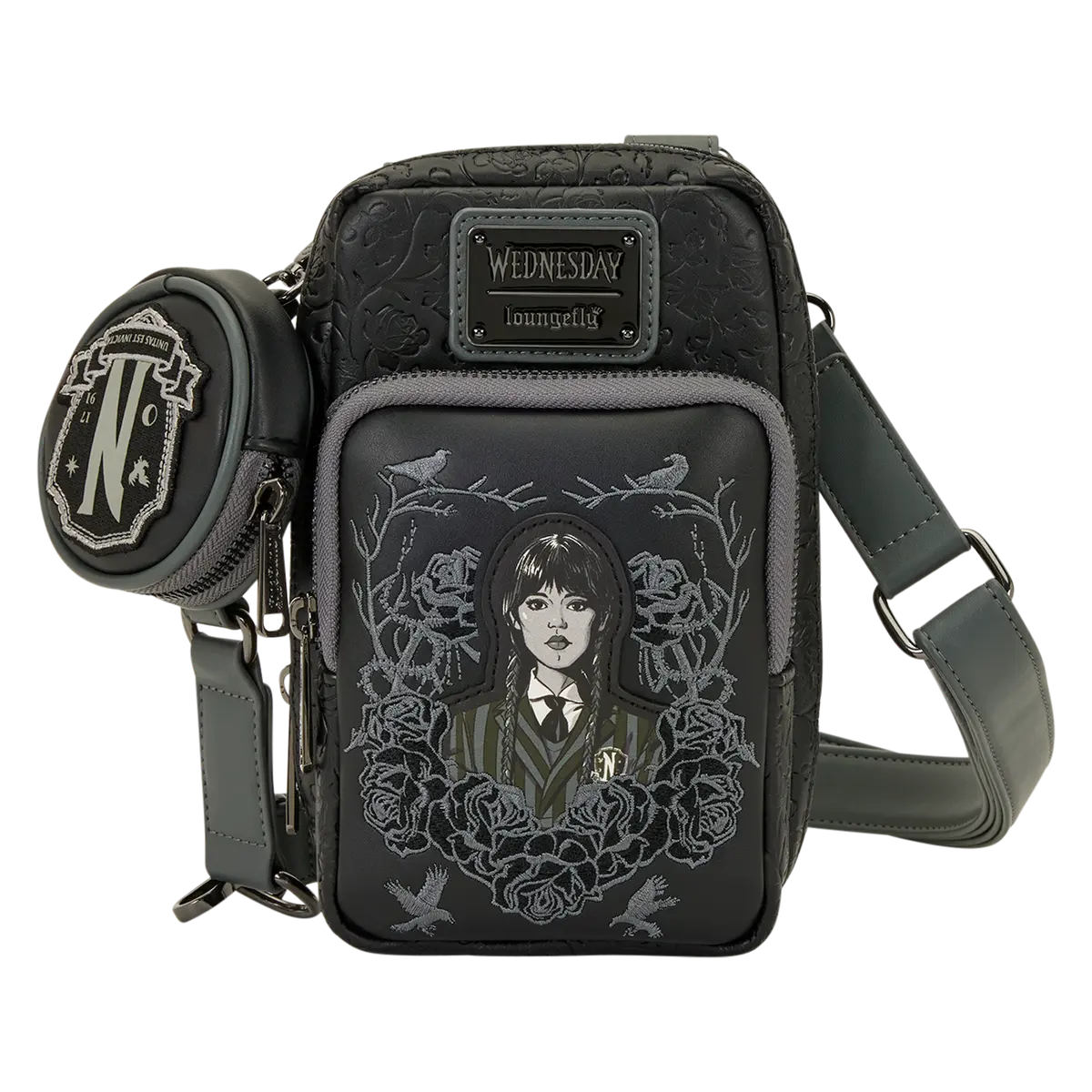 Wednesday Cell Phone Crossbody Bag with Coin Bag