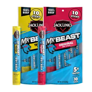Jack Link's MrBeast Beef Stick Bundle - 10ct. Original & 10 ct. Teriyaki - Exclusively on TikTok Jack Link's MrBeast Beef Stick Bundle - 10ct. Original & 10 ct. Teriyaki - Exclusively on TikTok