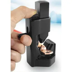 0000 AWG Battery Cable Crimper Tool - 8 AWG to 4/0 Wire Gauge Hammer Lug Crimper - Heavy Duty Welding Cable Crimper - Reusable Professional Crimping Tool - Secure Battery Terminal Connections